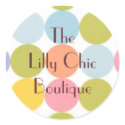 CHIC RETRO BUSINESS / OCCASION GIFT WRAP STICKER by LillyChic CHIC RETRO BUSINESS / OCCASION GIFT WRAP STICKER
