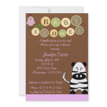 Chic Safari Baby SHower Invitation Card