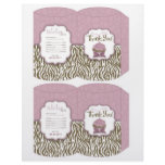 Chic Safari Party Favor Mini Box flyers