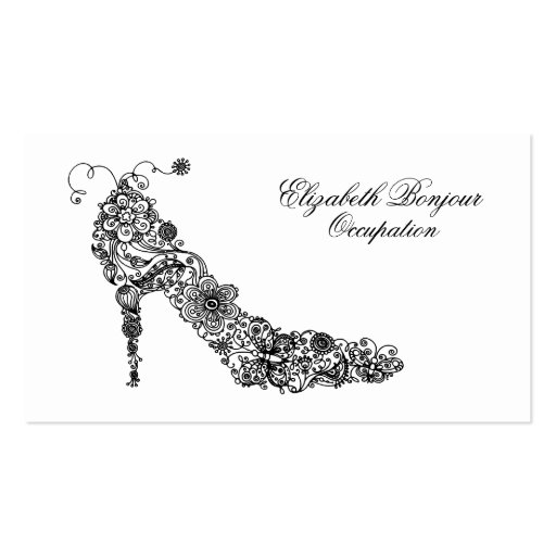 Chic Shoe Business Card (front side)