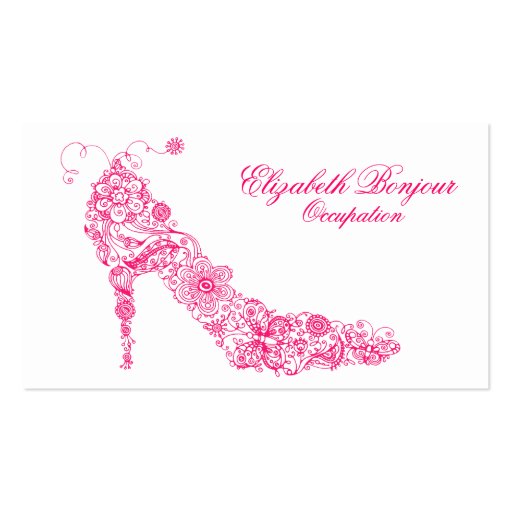 Chic Shoe ~ Business Card (front side)
