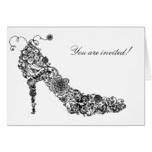 Chic Shoe Greeting ~ Note Card