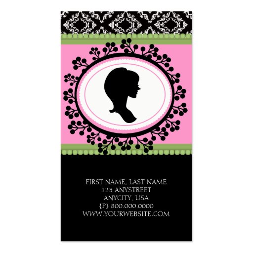 Chic Silhouette Business Cards