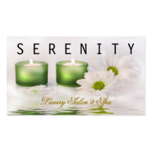Chic Simple and Clean Spa Card Business Card