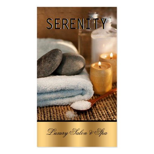 Chic Simple and Clean Spa Card Business Card