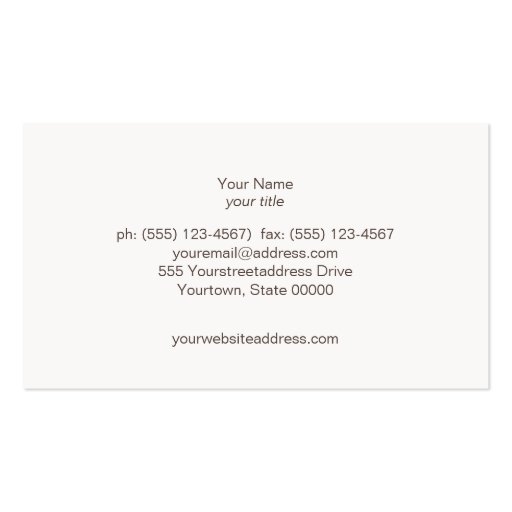 Chic Stylish Faux Gold Foil Circles & Peach Linen Business Cards (back side)