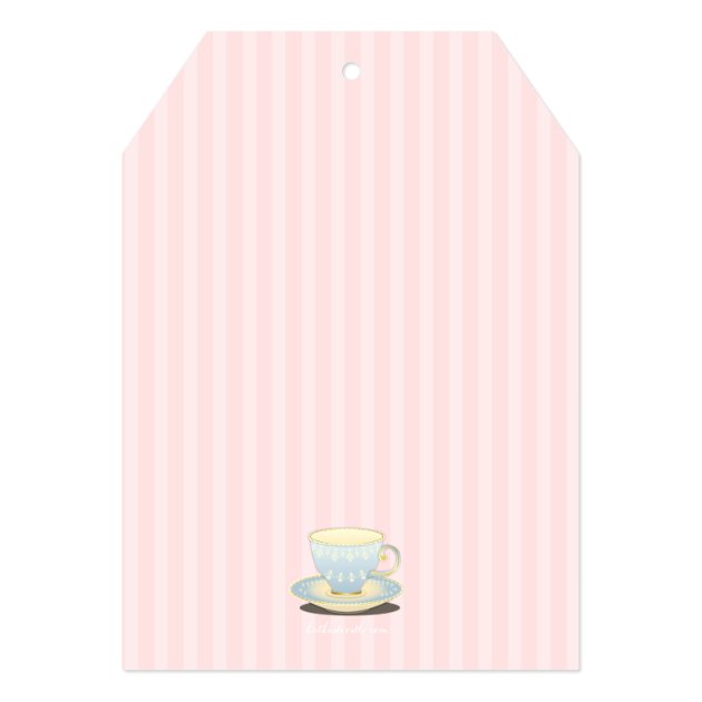 Chic Teacup Duet Bridal Shower Tea Party 5x7 Paper Invitation Card