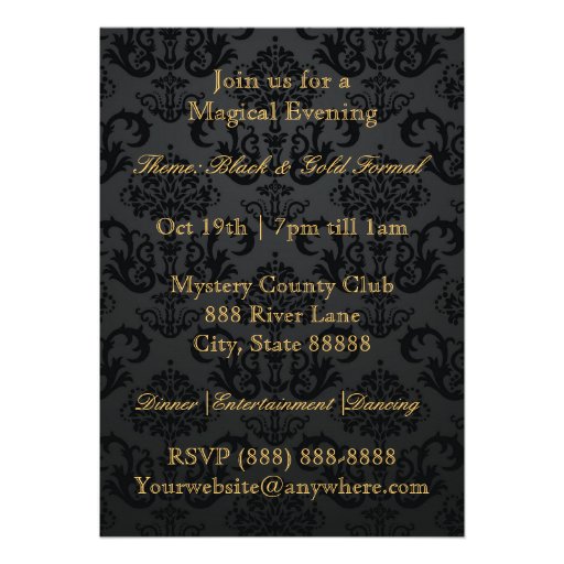 Chic Vintage Brown Masquerade Invitations