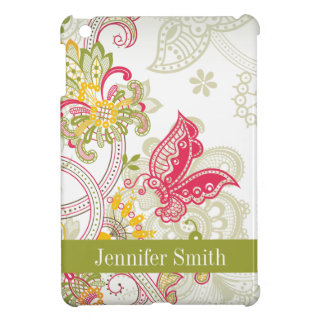 Chic vintage floral swirl paisley iPad mini case