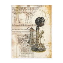 Chic Vintage Retro Telephone Postcards