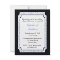 Chic Wedding Rehearsal Dinner Invitation
