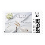 Chic Wedding Shoe & Bouquet Bridal Shower Postage