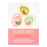 Chic Whimsical Chicks Easter Egg Hunt Party Invite invitations