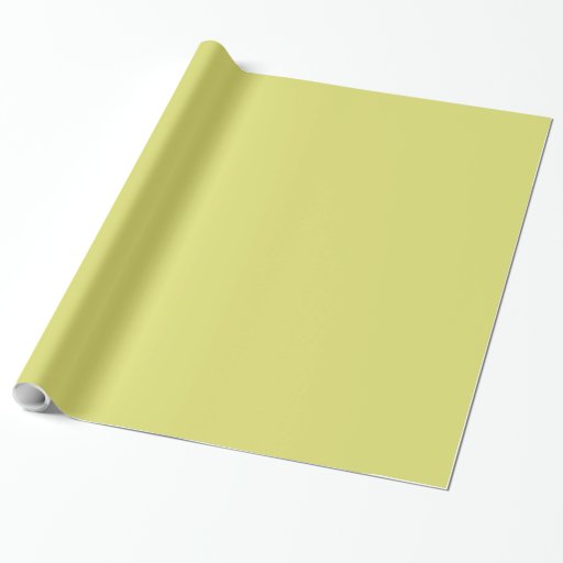 CHIC WRAPPING PAPER_53 YELLOW SOLID WRAPPING PAPER Zazzle