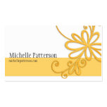 Chic Yellow Flower Design Business Cards