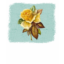 Chic Yellow Rose Vintage T-Shirt