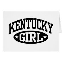 Chica de Kentucky Tarjeta