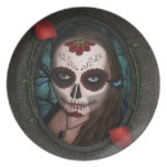 Chica De La Muerta Plate