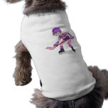 Chica del hockey del animado prenda mascota