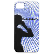 ¿Chica en el teléfono Helllllo?? Teléfono abstract iPhone 5 Case-Mate Coberturas