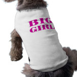 Chica grande - camiseta del perro camiseta de perro