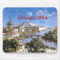 Chicago - 1894 mousepads by VintageGiftStore Chicago - 1894 mousepads