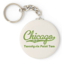 Chicago 26.2 Green Marathon Key Chain keychains