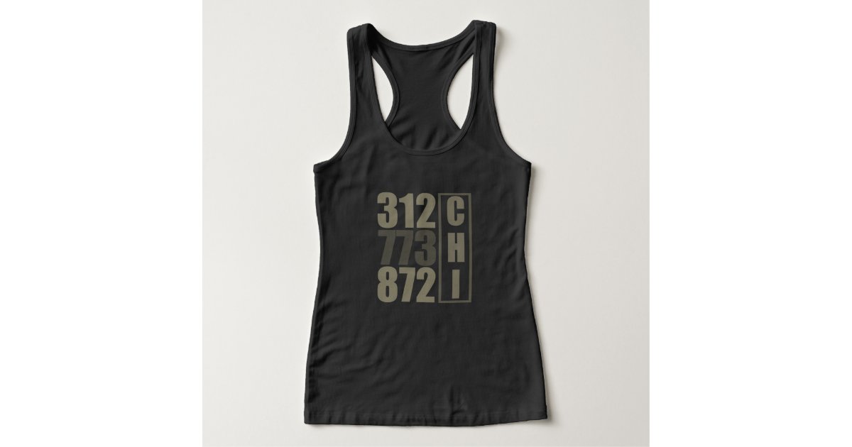 CHICAGO 312 773 872 AREA CODE TEE | Zazzle