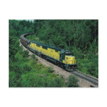 Chicago and Northwestern EMD No. 8028 with ore tra Postcards