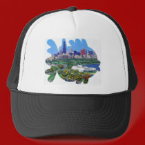 CHICAGO BEAUTIFUL LANDMARKS hats by Kardz4U CHICAGO BEAUTIFUL LANDMARKS hats