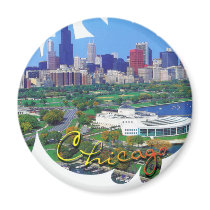 CHICAGO BEAUTIFUL LANDMARKS magnets