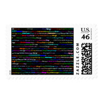 Chicago Black Background Postage postage