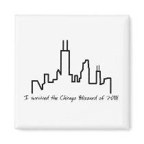 Chicago Blizzard 2011 - Magnet