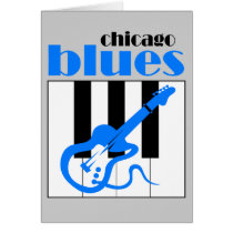 Chicago blues greeting cards