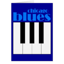 Chicago blues greeting card