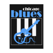 Chicago blues post card
