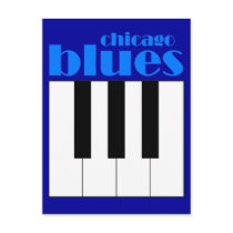 Chicago blues postcards