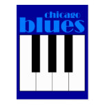 Chicago blues postcard