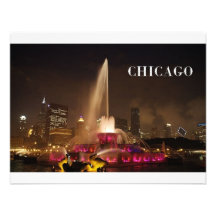 CHICAGO Buckingham Fountain (St.K) Personalized Announcement