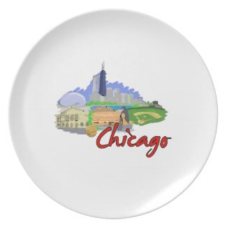 chicago city watercolor travel graphic.png dinner plate