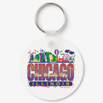 Chicago-Confetti keychains by knudsonstudios Chicago-Confetti keychains
