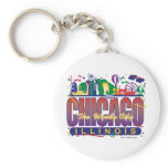 Chicago-Confetti Key Chain