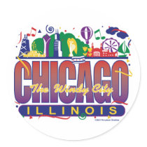 Chicago-Confetti stickers by knudsonstudios Chicago-Confetti stickers
