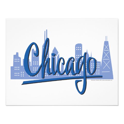 CHICAGO-Dark-Blue Personalized Invites