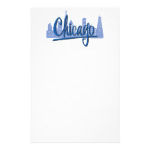 CHICAGO-Dark-Blue Stationery Design