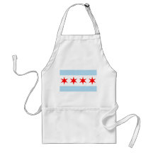 Chicago Flag Apron