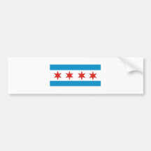 chicago flag bumper stickers