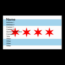 Chicago Flag customizable business calling cards business cards