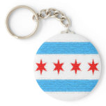 Chicago Flag Keychain