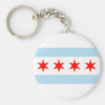 Chicago Flag Keychain